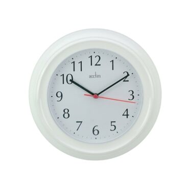 Acctim Wycombe 225mm Wall Clock - White