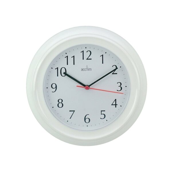 Acctim Wycombe 225mm Wall Clock - White