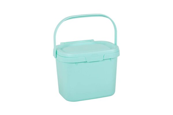 Addis 4.5 Litre Kitchen Compost Caddy Bin - Blue Haze