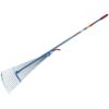 Adjustable Lawn Rake with 15 Teeth and Handle by AMTECH