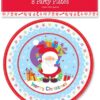 Adorable 9-Inch Christmas Disposable Paper Plates, Pack of 8