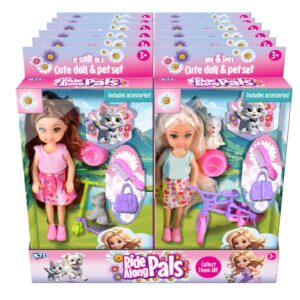 Adorable Doll & Pet Set with Ride Along Pals CDU