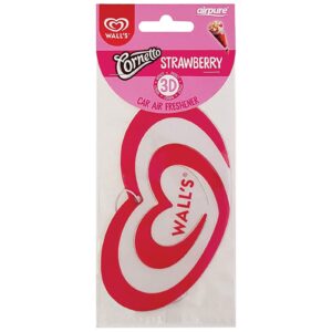 AIRPURE 3D EFFECT STRAWBERRY CAR AIR FRESHENER FOR WALLS