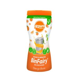 AIRPURE BIN FAIRY ORANGE BURST ODOR ELIMINATOR FRESHENER 500GM