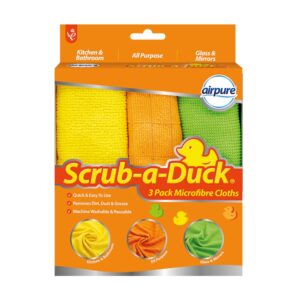 Airpure Microfiber Cloths - Scrub-a-Duck, Pack of 3