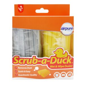 AIRPURE SCRUB-A-DUCK WET AND WIPE DUSTER, PACK OF 2