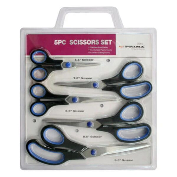 **All-Purpose Scissors**: Ideal for general use, including cutting paper, fabric, and other materials around the home or office