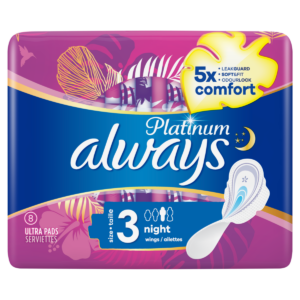 Always Platinum Night Size 3 Pack of 8