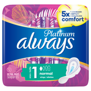 Always Platinum Size 1, Pack of 12