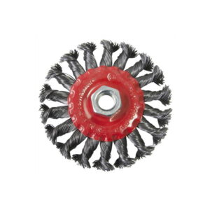 AM-TECH 4" 100MM Twist Knot Wire Cup Brush Wheel for Rotary Tools