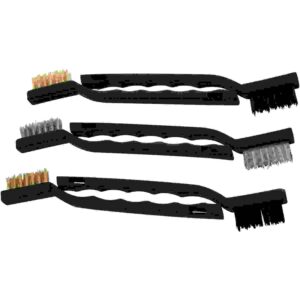 AM-TECH 6-Piece 175mm Wire Brush Set with Brass, Steel, and Nylon