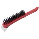 Am-Tech Heavy-Duty Large Wire Brush with Scraper
