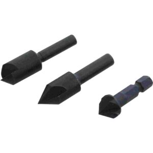 AM TECH Set of 3 Countersink Drill Bits