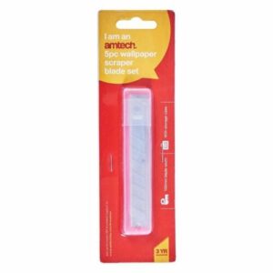 AM-TECH Set of 5 Replacement Blades for Wallpaper Scraper