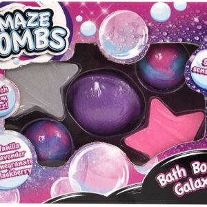 AMAZE BOMBS Galaxy Bath Bomb Set, Pack of 5