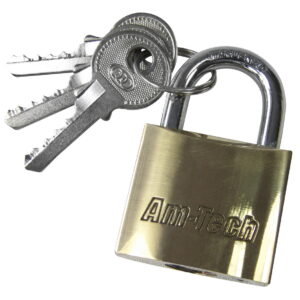 AMTECH 32MM BRASS LOCK PADLOCK