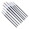 Amtech Art Brush Set with Round Tips, Pack of 9