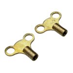 AMTECH Set of 2 Brass Radiator Keys for Clock Type Valves