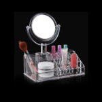 An acrylic cosmetic organizer with a mirror is a practical and stylish storage solution for your beauty products. It typically features multiple compartments and drawers to keep...