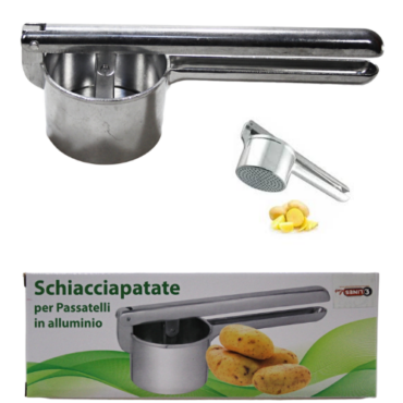 An Aluminium Potato Ricer Masher with dimensions 10 x 16 cm (model number 9987) is a kitchen tool used for mashing potatoes and other vegetables. It is made of aluminum, which...