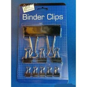 An "Assorted Binder Clips 10pk" typically refers to a package containing ten binder clips of various sizes or colors. Binder clips are used for holding sheets of paper together,...