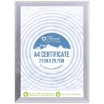 ANKER Silver Certificate Picture Frame 21 x 29.7 cm (A4 Size)