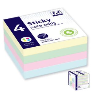 ANKER STATIONERY 4-PACK STICKY NOTE PADS