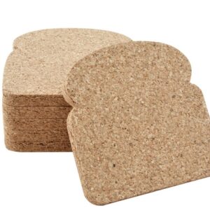 APOLLO 6-PACK TOAST CORK COASTERS, 11CM