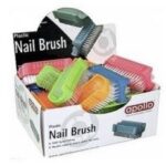 APOLLO ASSORTED COLOR PLASTIC NAIL BRUSH FOR SPLASH CLEANING