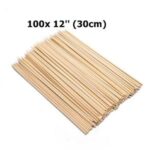 APOLLO Bamboo Skewers 250mm x 3mm, Pack of 100