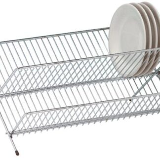 Apollo Large Chrome Folding Dish Rack for 28 Plates