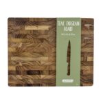 APOLLO TEAK ENDGRAIN BOARD 30 X 24CM