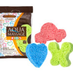 Aqua Massage Children's Cellulose Sponge, Pack of 2