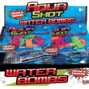 Aqua Shot - Set of 75 Water Balloons with Nozzle in Display Unit