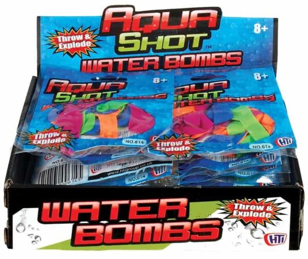 Aqua Shot - Set of 75 Water Balloons with Nozzle in Display Unit