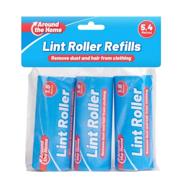 Around Home Lint Roller Refills, 3-Pack