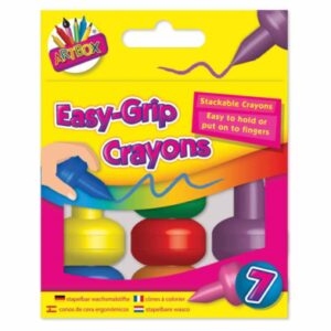 ARTBOX 7-Pack Easy Grip Crayons