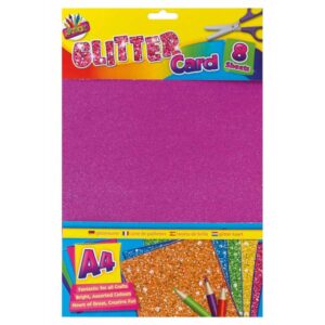 ARTBOX A4 Glitter Cardstock Sheets, Pack of 8