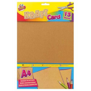 ARTBOX A4 Kraft Cardstock Sheets, Pack of 15