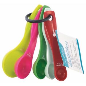 ASHLEY MULTICOLORED SET OF 5 MEASURING SPOONS