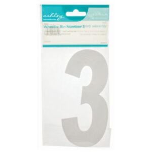 ASHLEY NO. 3 WHEELIE BIN NUMBER - PACK OF 2