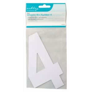 ASHLEY NO. 4 WHEELIE BIN NUMBER SET (2-PACK)