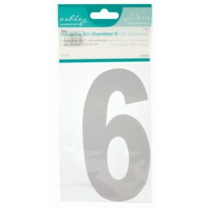 ASHLEY NO. 6 WHEELIE BIN NUMBER, PACK OF 2