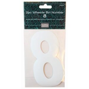 ASHLEY NO. 8 WHEELIE BIN NUMBER SET (2 PACK)