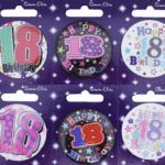 Assorted 55mm Designs: Age 18 Badge