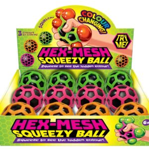 Assorted 8cm Squishy Hex Balls