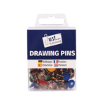 Assorted Color Drawing Pins by Just Stationery