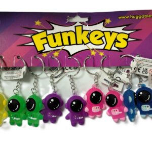 Assorted Color Spaceman Keyring Pack of 12 by Funkeys