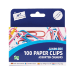 Assorted Colors Jumbo Paperclips by Just Stationery