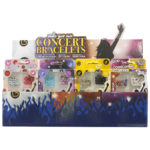 Assorted Concert Bracelets Display Unit